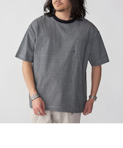 【WEB限定】SHIPS:〈汗染み防止加工〉ワンポイントロゴ ビッグシルエットヘビーウェイトTシャツ