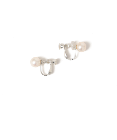 8mm 丸玉 ベーシック パール イヤリング