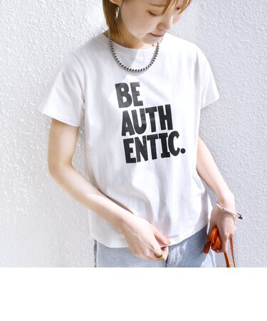 【SHIPS別注】81BRANCA:バリエーション ロゴ TEE ◇