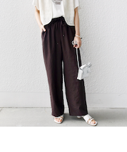 〈手洗い可能〉ツイル ドロスト パンツ
