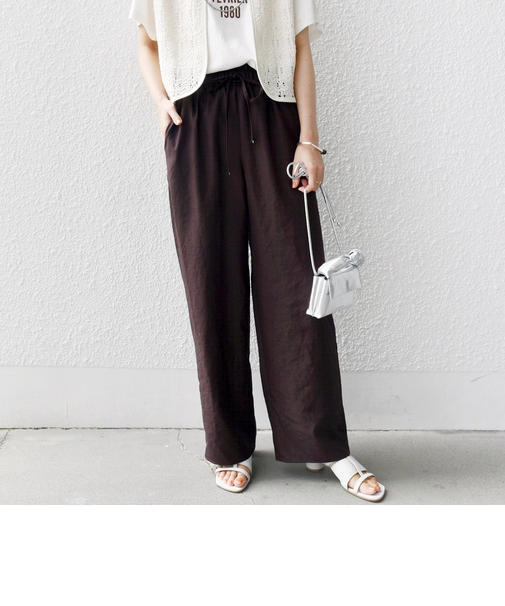 〈手洗い可能〉ツイル ドロスト パンツ