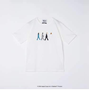 【WEB限定】SHIPS: THE BEATLES エンブロイダリー Tシャツ 24SS