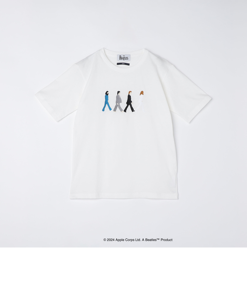 【WEB限定】SHIPS: THE BEATLES エンブロイダリー Tシャツ 24SS