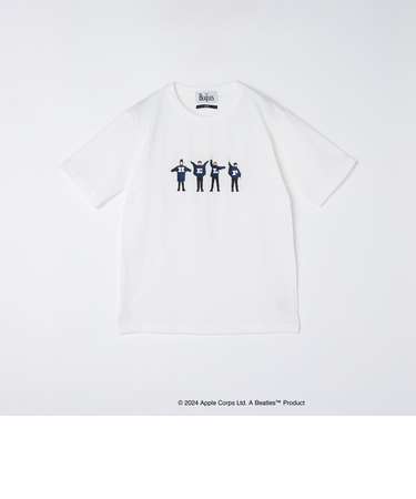 【WEB限定】SHIPS: THE BEATLES エンブロイダリー Tシャツ 24SS