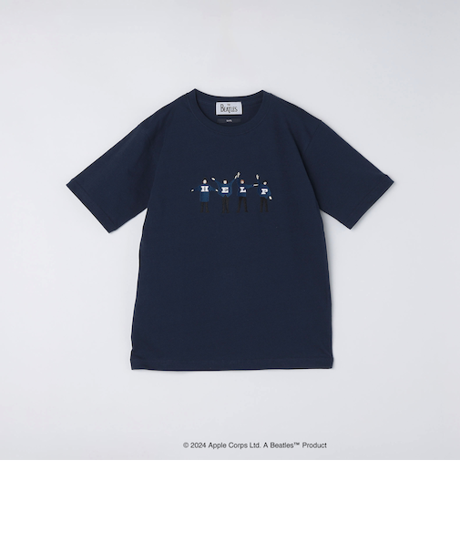 【WEB限定】SHIPS: THE BEATLES エンブロイダリー Tシャツ 24SS