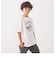 SHIPS any: プリント × 刺繍 ロゴ Tシャツ<KIDS>