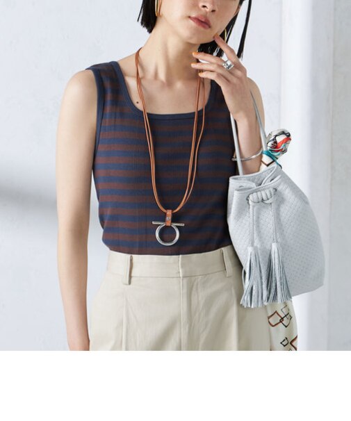 【SHIPS別注】miller:スクエアネック タンクトップ