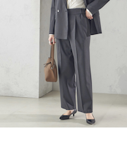 〈手洗い可能〉ツイル ストレート パンツ（セットアップ対応）