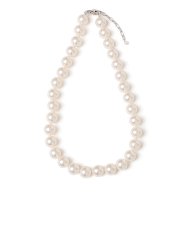 PEARL INTERNATIONAL:ノット ビッグ パール モチーフ ネックレス