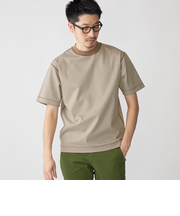 SHIPS: ハイゲージ クルーネック ポンチ Tシャツ