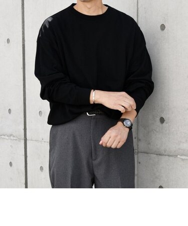 SHIPS any: 〈手洗い可能〉バンブー レーヨン ウール混 ルーズ ロングスリーブ Tシャツ ［BRIOS］◇