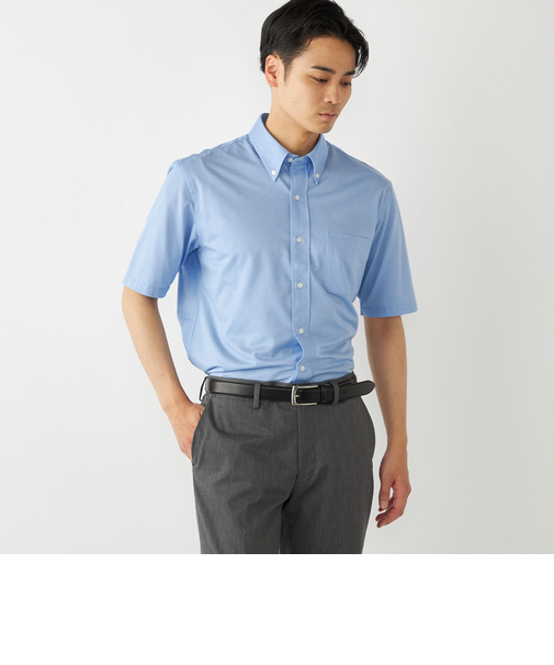 SHIPS Colors:〈洗濯機可能〉COOLMAX(R) カノコ ボタンダウン ショートスリーブ