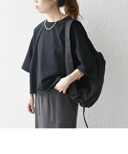 SHIPS any:〈洗濯機可能〉インレイ ハーフスリーブ ショートTEE
