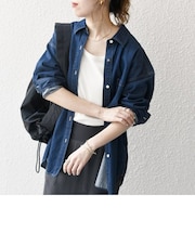 SHIPS any: デニム ポケット シャツ［SHIPS any DENIM］