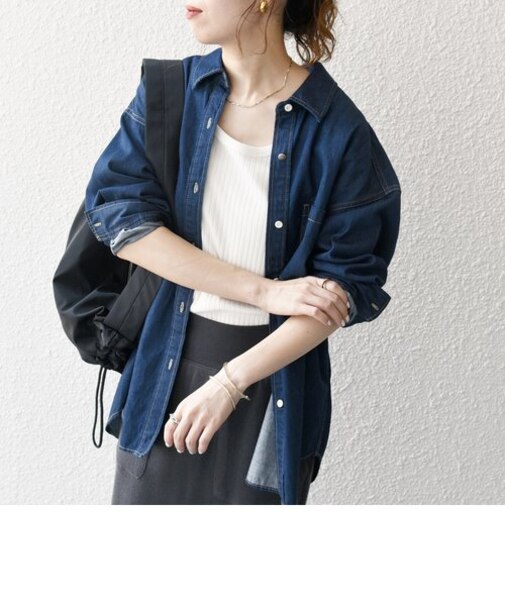 SHIPS any: デニム ポケット シャツ［SHIPS any DENIM］