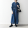 SHIPS any: シャーリング デニム ポケット ワンピース ［SHIPS any DENIM］
