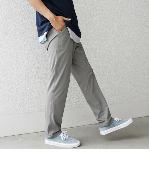 SHIPS any:〈洗濯機可能/撥水〉4WAYストレッチ スリム テーパード テック チノ パンツ◆