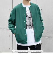 【SHIPS any別注】Champion: リバースウィーブ(R) クルーネック カーディガン◇