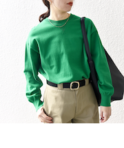 SHIPS any:〈手洗い可能〉スウェットライク ニット プルオーバー