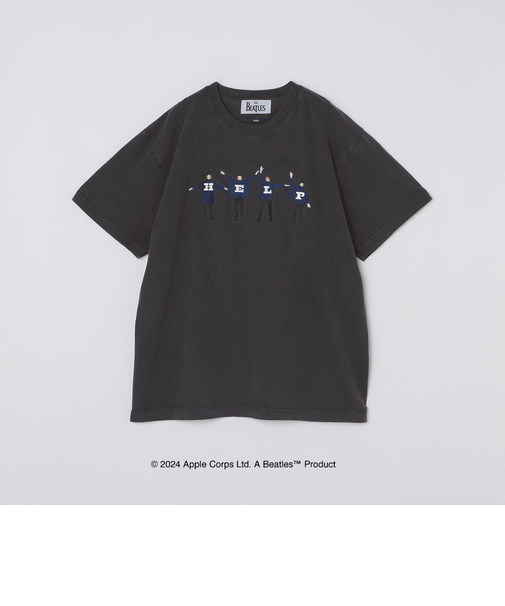 【WEB限定】SHIPS: THE BEATLES ヴィンテージライク エンブロイダリー Tシャツ