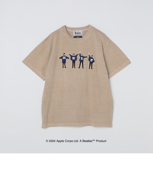 【WEB限定】SHIPS: THE BEATLES ヴィンテージライク エンブロイダリー Tシャツ