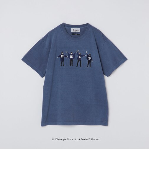 【WEB限定】SHIPS: THE BEATLES ヴィンテージライク エンブロイダリー Tシャツ