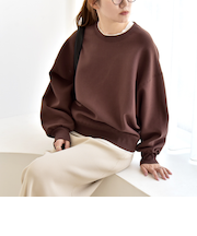 quaranciel:〈洗濯機可能〉ポンチ ベーシック コンパクト スウェット