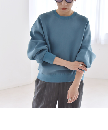 quaranciel:〈洗濯機可能〉ポンチ ベーシック コンパクト スウェット