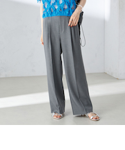 〈手洗い可能〉シャーク ツイード タック パンツ