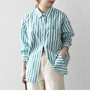 SHIPS any:〈洗濯機可能〉REPREVE レギュラーカラー ルーズ ポケット シャツ