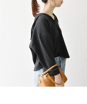 SHIPS any:〈手洗い可能〉サカリバ フード ショート プルオーバー