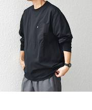 【WEB限定】SHIPS any: 〈撥水加工〉Teflon EcoElite(TM) ナイロンポケット Tシャツ (ロンT)◇