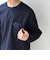 【WEB限定】SHIPS any: 〈撥水加工〉Teflon EcoElite(TM) ナイロンポケット Tシャツ (ロンT)◇