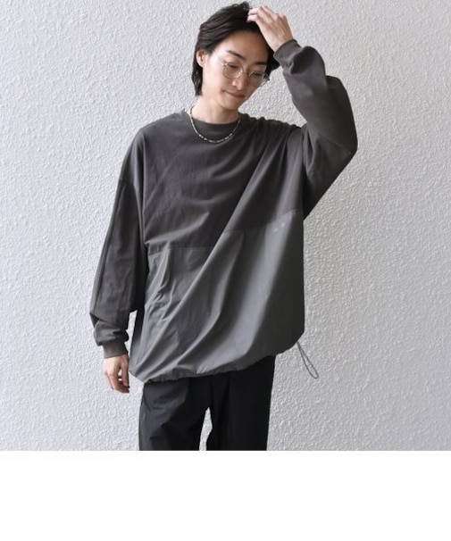 SHIPS any: カラーミックスコード トーン オン トーン デザイン Tシャツ【a-nylon】◇