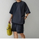 【WEB限定】SHIPS any:〈洗濯機可能〉ワッシャーナイロン スピンドル Tシャツ＋イージーショーツ セットアップ◇