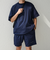 【WEB限定】SHIPS any:〈洗濯機可能〉ワッシャーナイロン スピンドル Tシャツ＋イージーショーツ セットアップ◇