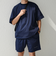 【WEB限定】SHIPS any:〈洗濯機可能〉ワッシャーナイロン スピンドル Tシャツ＋イージーショーツ セットアップ◇