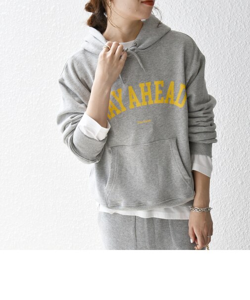 【SHIPS any別注】THE KNiTS: カレッジ ロゴ フーディ パーカー 25SS