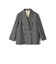SHIPS Primary Navy Label: フラノ ヘリンボーン ダブルボタン ジャケット（セットアップ対応）