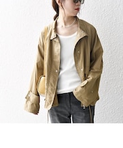 SHIPS any:〈撥水・洗濯機可能〉スタンドカラー ドロスト ショート ブルゾン