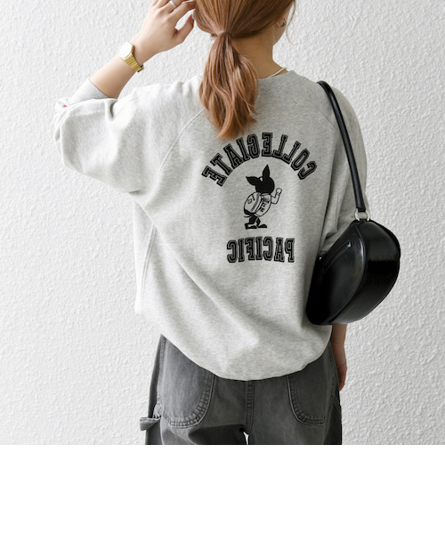 ship別注　Collegiate Pacific スウェット SHIPS any別注】Collegiate Pacific: プリント＆刺繍 スウェット