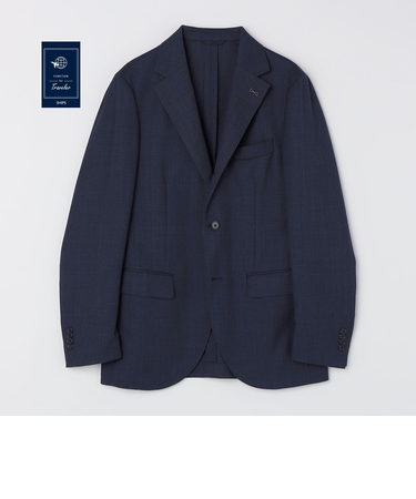 SHIPS:〈FUNCTION〉〈セットアップ対応/洗濯機可能〉ウォッシャブル バーズアイ セットアップ ジャケット