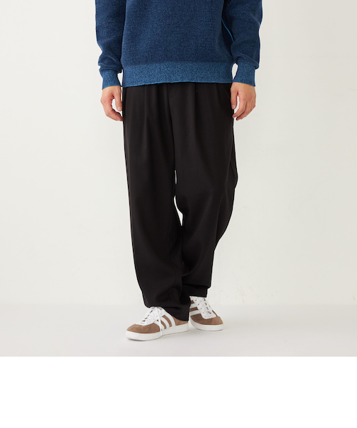 《一部追加予約》SHIPS Colors:〈洗濯機可能〉TR テーパード ワイド トラウザーズ◇