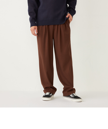 SHIPS Colors:〈洗濯機可能〉TR テーパード ワイド トラウザーズ(セットアップ可能)◇