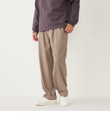 SHIPS Colors:〈洗濯機可能〉TR テーパード ワイド トラウザーズ(セットアップ可能)◇