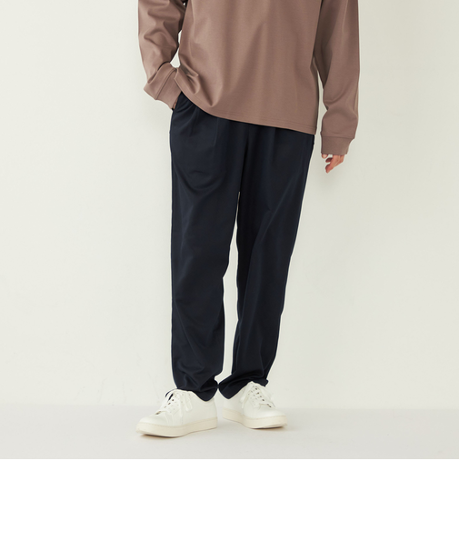 《一部追加予約》SHIPS Colors:〈洗濯機可能〉TR テーパード ワイド トラウザーズ◇