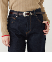 SHIPS Colors:メタルループ ウエスタン ベルト◇