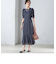 〈結婚式・パーティ〉troisiemechaco:カット ジャカード ワンピース