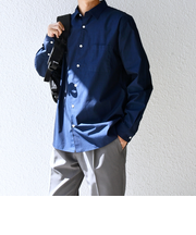 SHIPS any: ストライプ / ソリッド リラックス レギュラーカラー シャツ 25AW◇