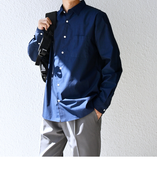 SHIPS any: ストライプ / ソリッド リラックス レギュラーカラー シャツ 25AW◇